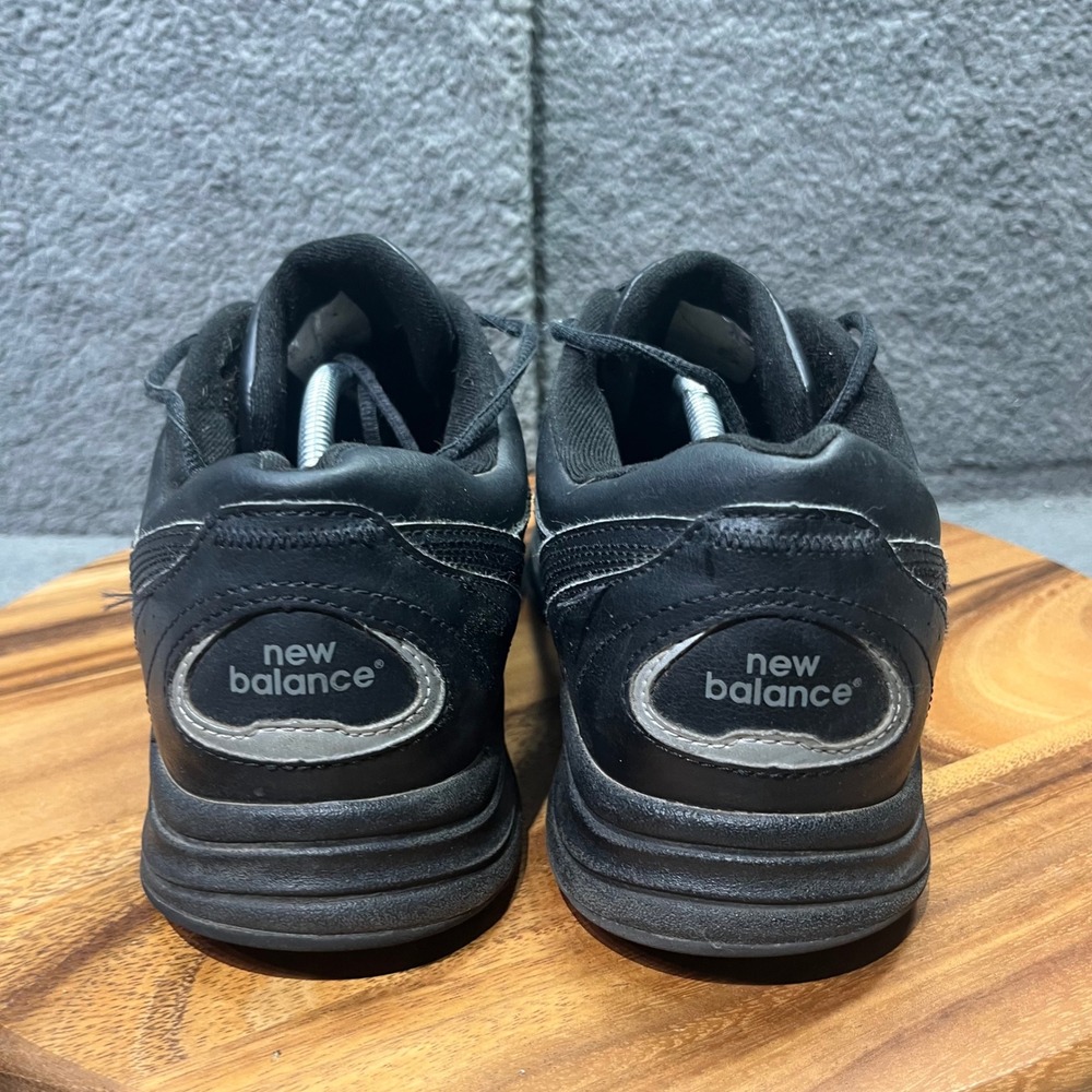 New Balance 577 Mens Black Leather Lace Up Walking Shoes Size 13‎ NO INSOLES - Picture 9 of 12